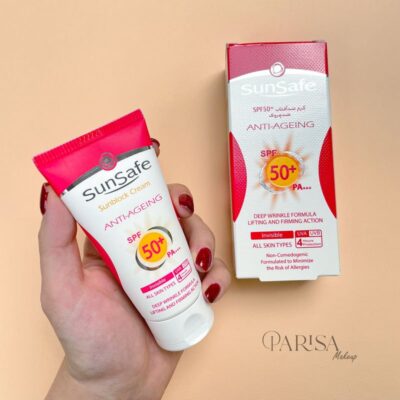 ضدآفتاب فاقد رنگ و ضدچروک SunSafe مدل SPF 50