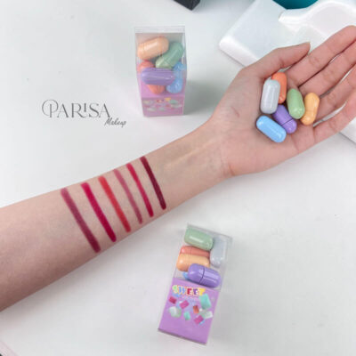 پک رژ کپسول رنگی هدی موجی (6 عددی)