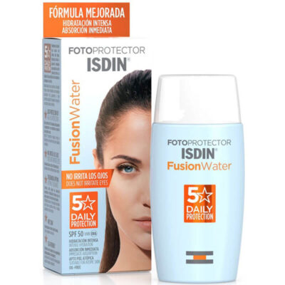 ضدآفتاب بی رنگ ISDIN مدل Fusion Water (SPF 50)