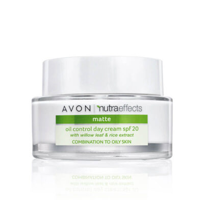 کرم روز پوست چرب اون AVON سری nutra effects مدل matte(SPF 20)