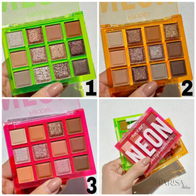 پالت سایه 12 رنگ Febble مدل NEON