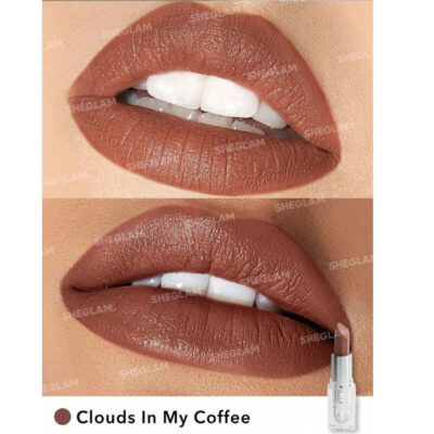 رژلب مات شیگلم SHEGLAM مدل Crystal Matte رنگ Clouds in my coffee