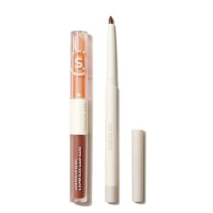 ست خط لب و رژ لب مایع دو سر شیگلم SHEGLAM مدل SOFT 90'S Glam رنگ HAUTE COCOA