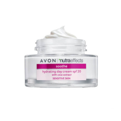 کرم روز پوست حساس اون AVON سری nutra effects مدل Soothe(SPF 20)