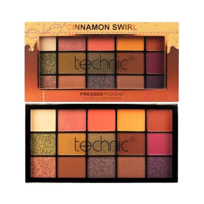 پالت سایه 15 رنگ تکنیک Technic مدل Cinnamon Swirl