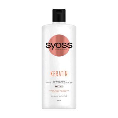 نرم کننده مو سایوس Syoss مدل Keratin مناسب موهای ضعیف و شکننده