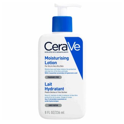 لوسیون کرم مرطوب کننده صورت و بدن سراوی Cerave مدل Moisturising Lotion(236 میل)