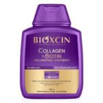 شامپو گیاهی حجم دهنده و ضد ریزش مو بیوکسین BIOXCIN مدل Collagen & Biotin(300 میل)