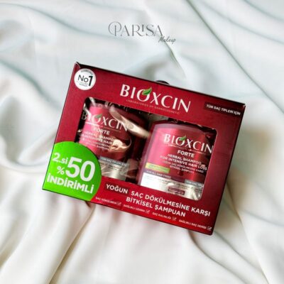 پک دو عددی شامپو گیاهی ضد ریزش مو بیوکسین BIOXCIN مدل Forte(300 میل)