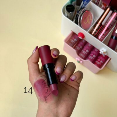 رژلب جامد گلدن رز مدل Velvet Matte کد 14