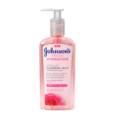 ژل میسلار پاک کننده پوست نرمال جانسون Johnsons حاوی عصاره گل رز