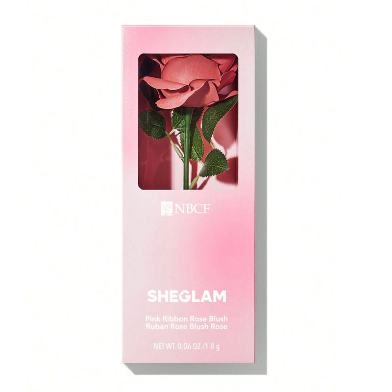 رژگونه گل رز شیگلم SHEGLAM مدل Pink Ribbon Rose Blush