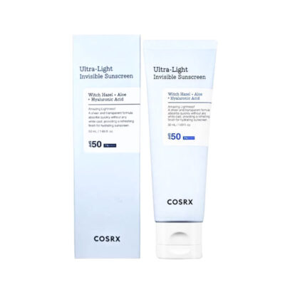 ضدآفتاب بی رنگ SPF 50 کوزارکس COSRX مدل Ultra Light