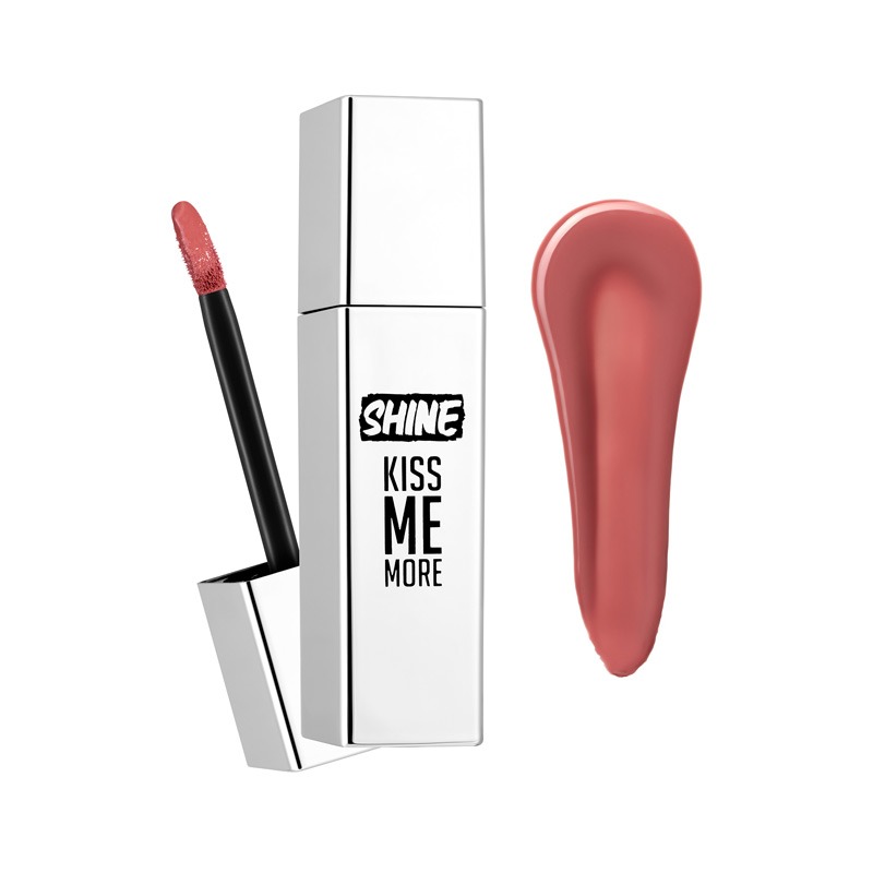 رژلب مایع شاین فلورمار flormar مدل Kiss Me More SHINE کد 003(رنگ Peach)