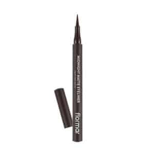 خط چشم قهوه ای ماژیکی مات فلورمار flormar مدل Midnight Matte کد 002(تستر)