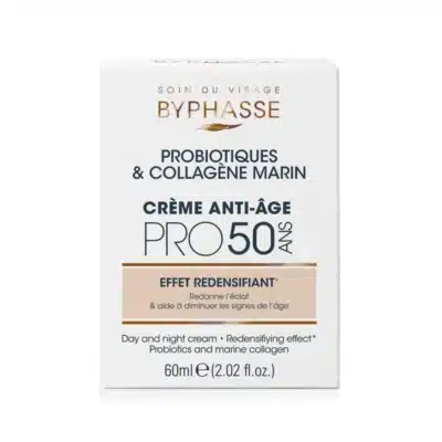 کرم ضد پیری و سفت کننده پوست بایفاس Byphasse مدل Pro 50 حاوی روغن گل رز و کلاژن(60 میل)