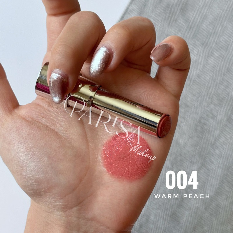 رژلب جامد براق فلورمار مدل Sheer Up کد 004 (رنگ Warm Peach)