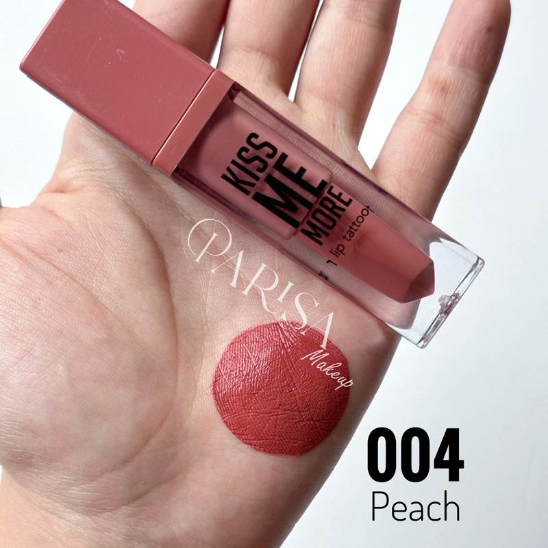 رژلب مایع مات فلورمار مدل Kiss Me More Lip Tattoo کد 004 (رنگ Peach)