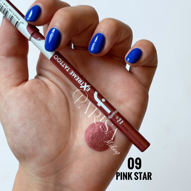 مداد چشم ژلی فلورمار flormar مدل Extreme Tattoo Gel Pencil کد 009(رنگ Pink Star)