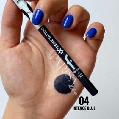 مداد چشم ژلی فلورمار flormar مدل Extreme Tattoo Gel Pencil کد 004(رنگ Intense Blue)