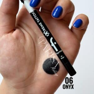 مداد چشم ژلی فلورمار flormar مدل Extreme Tattoo Gel Pencil کد 006(رنگ Onyx)