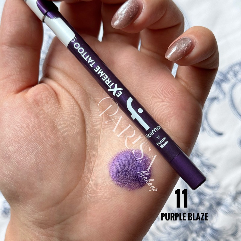 مداد چشم ژلی فلورمار flormar مدل Extreme Tattoo Gel Pencil کد 011(رنگ Purple Blaze)
