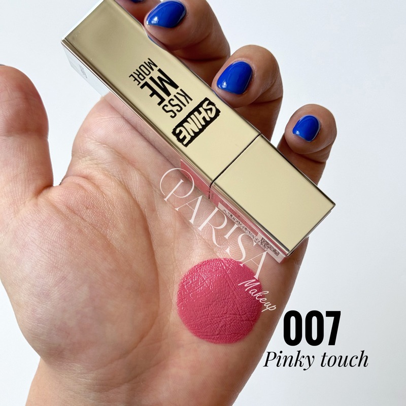 رژلب مایع شاین فلورمار flormar مدل Kiss Me More SHINE کد 007(رنگ Pinky Touch)