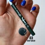 مداد چشم ژلی فلورمار flormar مدل Extreme Tattoo Gel Pencil کد 003(رنگ Deep Green)
