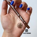 مداد چشم ژلی فلورمار flormar مدل Extreme Tattoo Gel Pencil کد 001(رنگ Glitzy Brown)