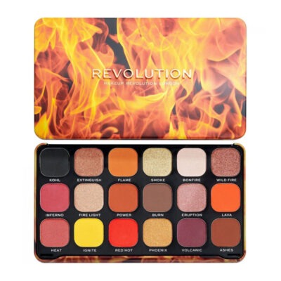 پالت سایه 18 رنگ رولوشن Revolution مدل Forever Flawless Fire