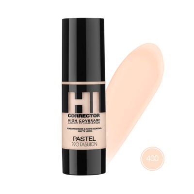 کرم پودر کاور بالا پاستل پرو فشن PASTEL PRO FASHION مدل Hi Corrector High Coverage کد 400