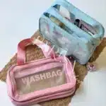 کیف آرایشی دو زیپ WASHBAG سایز متوسط