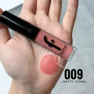 رژلب مایع مات ابریشمی فلورمار Flormar مدل Silk Matte کد 009(رنگ Nasty Coral)