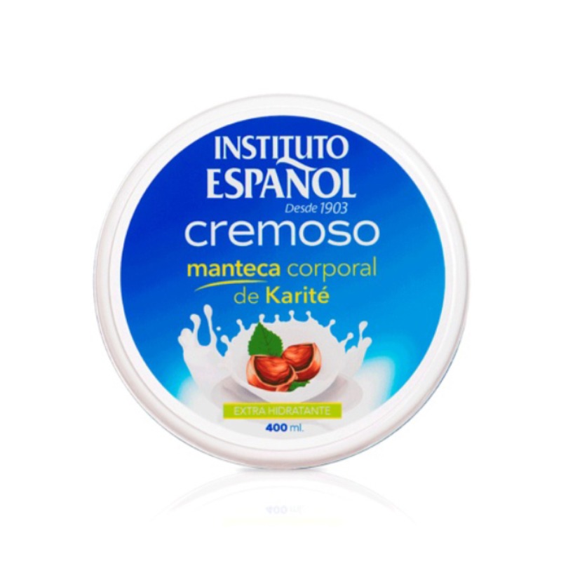 کرم کاسه ای آبرسان دست و بدن شیر فندق اسپانول Instituto Espanol مدل Cremoso(400 میل)