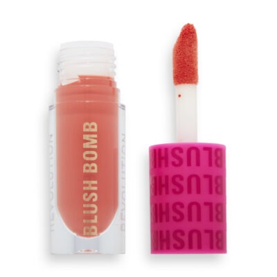 رژگونه مایع رولوشن Revolution مدل Blush Bomb Cream Blusher رنگ Glam Orange