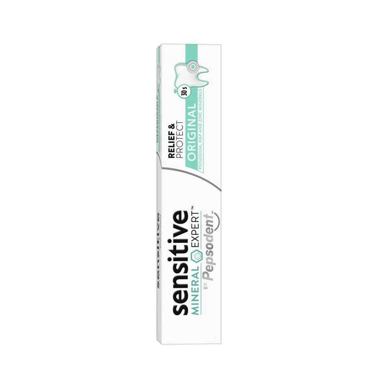 خمیر دندان معدنی تسکین دهنده دندان حساس پپسودنت Pepsodent مدل Original(100 گرم)