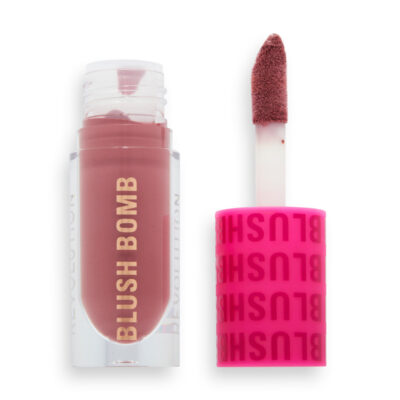 رژگونه مایع رولوشن Revolution مدل Blush Bomb Cream Blusher رنگ Rose Lust