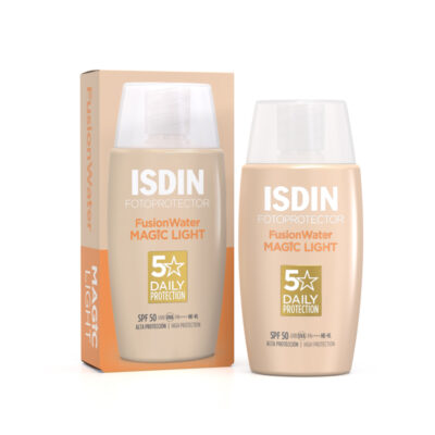 ضدآفتاب رنگی SPF 50 ایزدین ISDIN مدل Fusion Water Magic Light