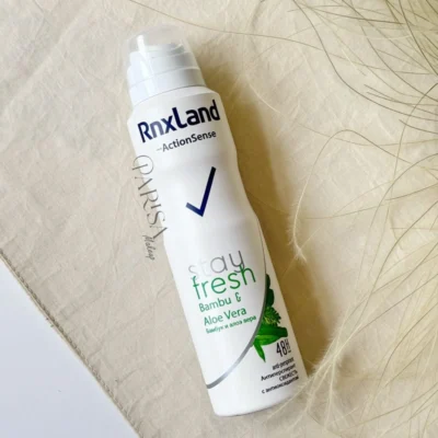 اسپری ضدتعریق RnxLand مدل Stay Fresh رایحه Bambu & Aloe vera(150 میل)