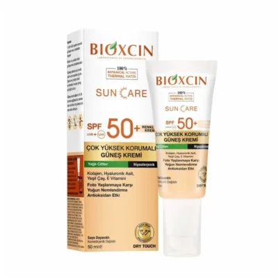 کرم ضدآفتاب رنگی SPF50 بیوکسین Bioxcin مناسب پوست چرب(50 میل)