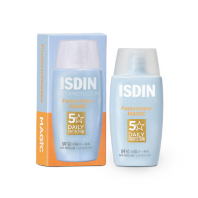 ضدآفتاب بی رنگ SPF 50 ایزدین ISDIN مدل Fusion Water Magic