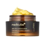 کرم کپسولی تقویت کننده و روشن کننده پوست مدی کیوب Medicube حاوی ویتامین سی و نیاسینامید مدل Deep Vita C Capsule Cream(55 گرم)