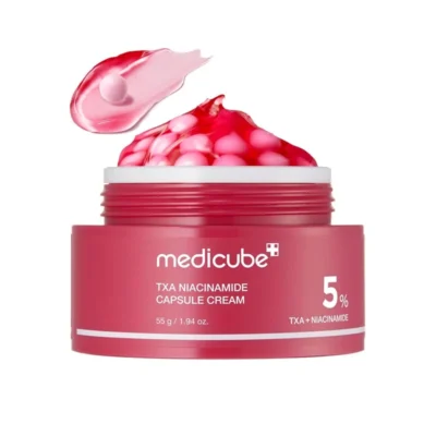 کرم کپسولی روشن کننده و ضد لک ترانگزامیک اسید و نیاسینامید 5% مدی کیوب Medicube(55 گرم)