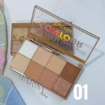 پالت کانتور و هایلایتر پودری 8 رنگ Topcolor - Image 2