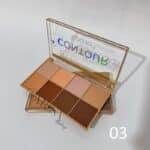 پالت کانتور و هایلایتر پودری 8 رنگ Topcolor - Image 4