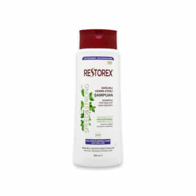 شامپو ضد ریزش و محرک رشد مو رستورکس Restorex مدل Speed & Strong(500 میل)