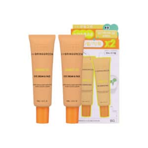 پک ۲ عددی کرم دور چشم و صورت هویج برینگ گرین Bring Green مدل Carrot Vita Eye Cream & Face(2*30 میل)