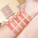 پالت رژگونه پودری دو رنگ گلدن رز مدل Iconic Blush Duo کد 02(رنگ Peachy Coral) - Image 2