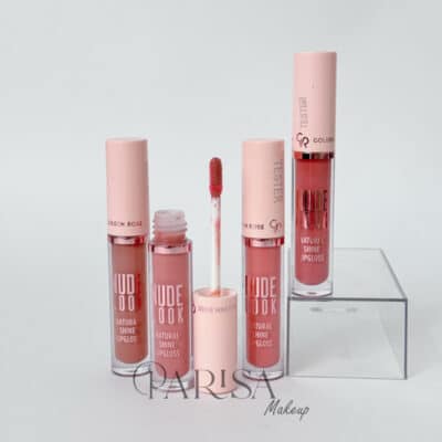 لیپ گلاس براق گلدن رز مدل Nude Look