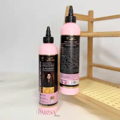 کرم مو مغذی بوتاکس و کلاژن لایتنس Lightness مناسب موی فر مدل Nourishing Leave On Cream(300 میل)